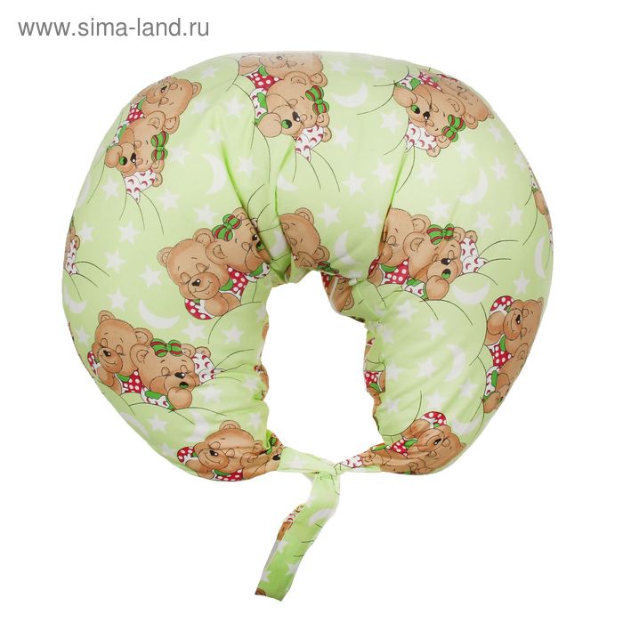 Подушка для кормления с наволочкой, цвет зелёный 12-6 С/Ш-ШТ - Фото 1