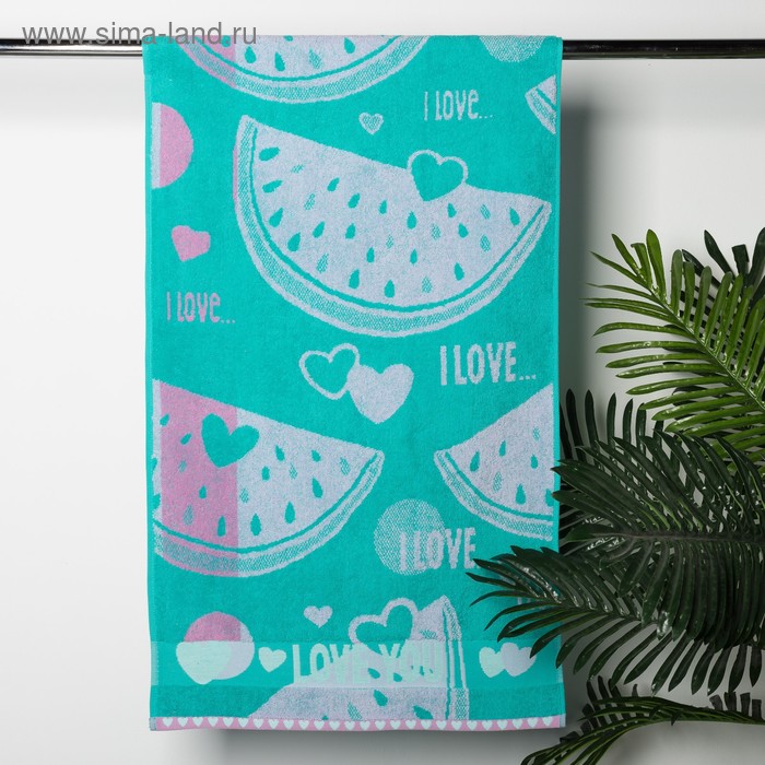 Полотенце махровое Watermelon Love, 50х90, хл 100%, 420 гр/м - Фото 1