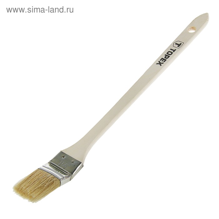 Кисть радиаторная TOPEX "Стандарт", 35 мм, ручка дерево, натуральная щетина - Фото 1