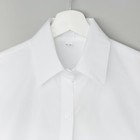 Рубашка женская полуприлегающая, размер 44-46, белый, хлопок 100% - Фото 2