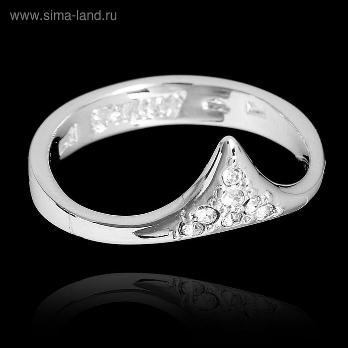 Кольцо "Хангин", размер 20, цвет белый в серебре - Фото 1