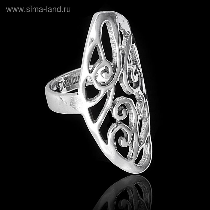 Кольцо "Ларника", размер 16, цвет чернёное серебро - Фото 1