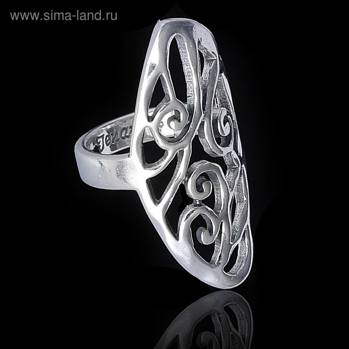 Кольцо "Ларника", размер 18, цвет чернёное серебро - Фото 1