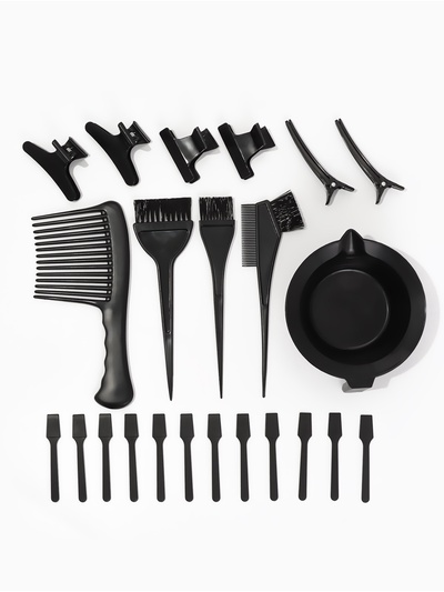 Набор для окрашивания, 23 предмета, чёрный