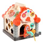 Игрушка развивающая логическая «Домик с ручкой», световые и звуковые эффекты, счёты, пианино, сортер - Фото 10