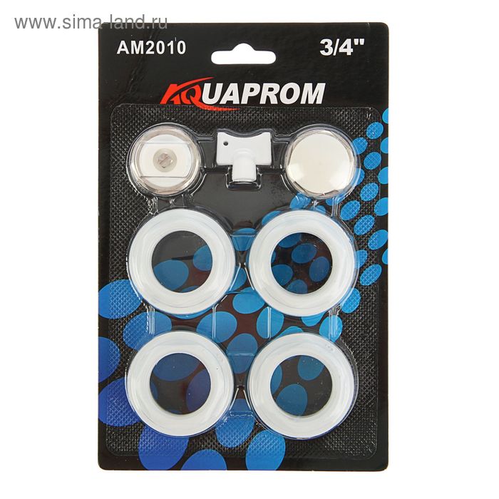 Комплект для подключения радиатора AQUАPROM, 1 х3/4" - Фото 1