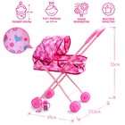 Коляска для куклы прогулочная с аксессуарами, WINX, металл - Фото 1