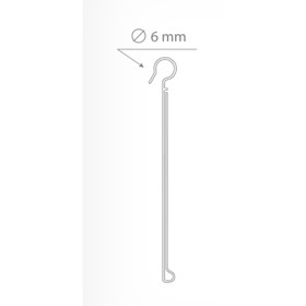 Ценникодержатель на крючок, откидной, 5?4 см, цвет прозрачный (комплект 10 шт)