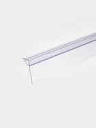Ценникодержатель для крепления на стеклянные полки, 100×4×3.9 см, прозрачный - Фото 6
