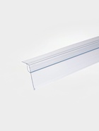 Ценникодержатель для крепления на стеклянные полки, 100×4×3.9 см, прозрачный - Фото 6