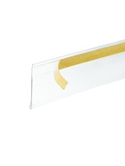 Ценникодержатель полочный самоклеящийся, DBR=39, 1000 мм, прозрачный - Фото 2