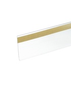 Ценникодержатель полочный самоклеящийся, DBR=39, 1000 мм, прозрачный - Фото 5