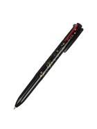 Набор шариковых ручек, 3 штуки, автоматические, 4-цветная, чёрный корпус, с рисунком - Фото 2