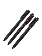Набор шариковых ручек, 3 штуки, автоматические, 4-цветная, чёрный корпус, с рисунком - Фото 9