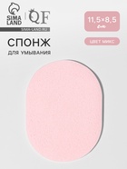 Спонж для умывания «Умывашка», 11.5×8.5 см, МИКС - Фото 1