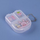 Таблетница с цепочкой, 3 секции, цвет МИКС - Фото 2