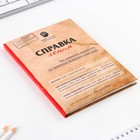 Ежедневник А5, 80 листов в твердой обложке «Справка гения» - Фото 2