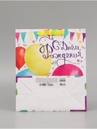 Пакет подарочный ламинированный, упаковка, «С Днём Рождения!», ML 23?27?11.5 см (комплект 2 шт) - фото 67922907