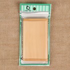 Расчёска-гребень, в футляре с зеркалом, деревянная, цвет «светлое дерево» - Фото 5