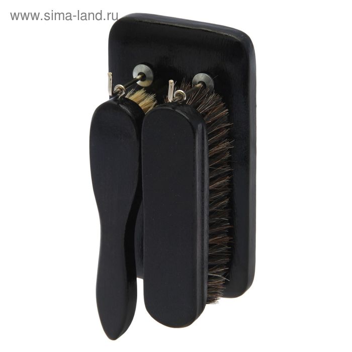 Гарнитур обувной лакированный  двухпредметный из натурального волоса - Фото 1