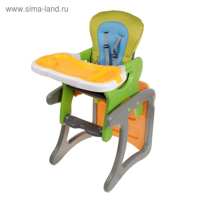Стульчик-трансформер HB-GY-01, цвет столика оранжевый - Фото 1