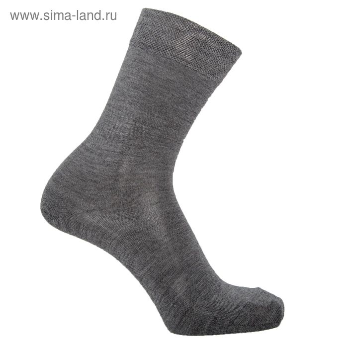 Носки мужские шерстяные, цвет тёмно-серый, размер 27 - Фото 1