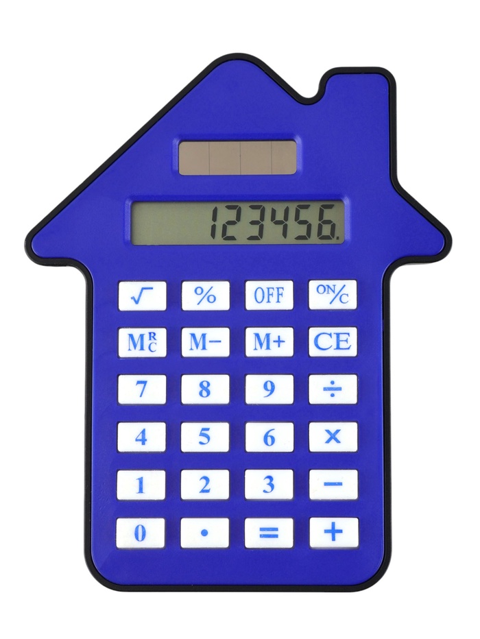Калькулятор настольный «Домик» 8-разрядный, синий - Фото 1