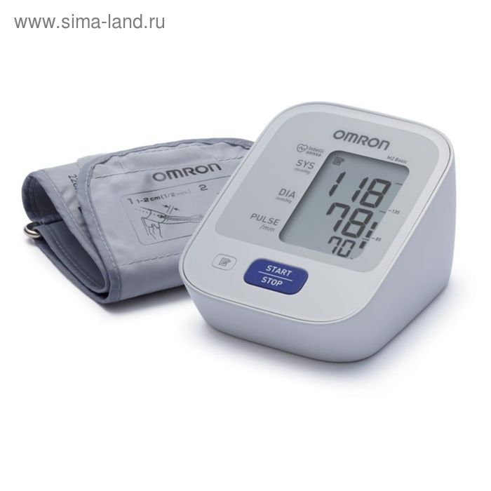 Тонометр OMRON M2 Basic HEM-7121-RU, автоматический, манжета 22-32 см, 4хАА