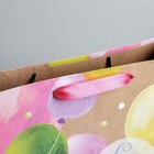 Пакет крафтовый вертикальный «С Днем рождения!», 23 × 27 × 8 см - Фото 3