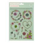 Набор штампов для раскрашивания "Акварельные веночки", 14 х18 см - Фото 1