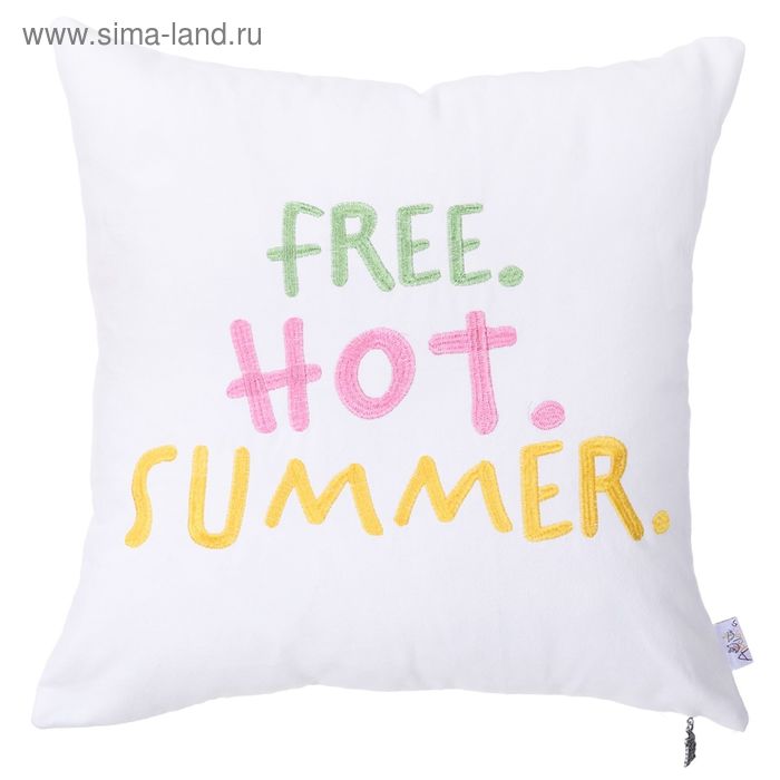 Чехол для декоративной подушки Hot summer, размер 41х41 см, цвет мультиколор - Фото 1