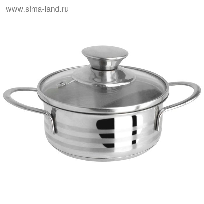 Кастрюля Regent inox Bimbo Vitro, d=12х5 см 0.6 л