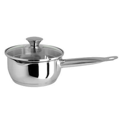 Ковш с крышкой Regent inox Cucina, размер 16х7.5 см, 1.5 л