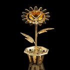 Сувенир «Цветок», 2×3,5×6 см, с кристаллами - Фото 3