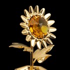 Сувенир «Цветок», 2×3,5×6 см, с кристаллами - Фото 4