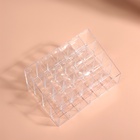 Органайзер для хранения косметики, 24 секции, 14.5×9.5×7.5 см, прозрачный - Фото 3