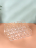 Органайзер для хранения косметики, 24 секции, 14.5×10.5×7 см, прозрачный - Фото 4