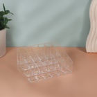 Органайзер для хранения косметики, 24 секции, 14.5×9.5×7.5 см, прозрачный - Фото 4