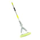 Швабра для мытья пола со складным отжимом Доляна, насадка ПВА 28×9 см, телескопическая ручка 114-136 см - Фото 1