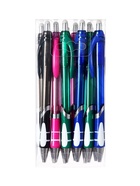 Стираемая ручка, шариковая, автоматическая, синий стержень, узел 0.8 мм, МИКС 1723734