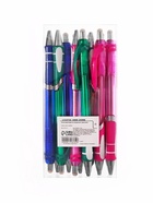 Стираемая ручка, шариковая, автоматическая, синий стержень, узел 0.8 мм, МИКС 1723734