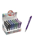 Стираемая ручка, шариковая, автоматическая, синий стержень, узел 0.8 мм, прорезиненный квадратный корпус, МИКС - фото 121696721