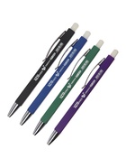 Стираемая ручка, шариковая, автоматическая, синий стержень, узел 0.8 мм, прорезиненный квадратный корпус, МИКС - фото 121696722