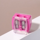 Точилка косметическая, с двойной крышкой, двойная, МИКС - Фото 4