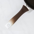Сковорода, d=26 см, пластиковая ручка, антипригарное покрытие, цвет кофейный мрамор - Фото 5