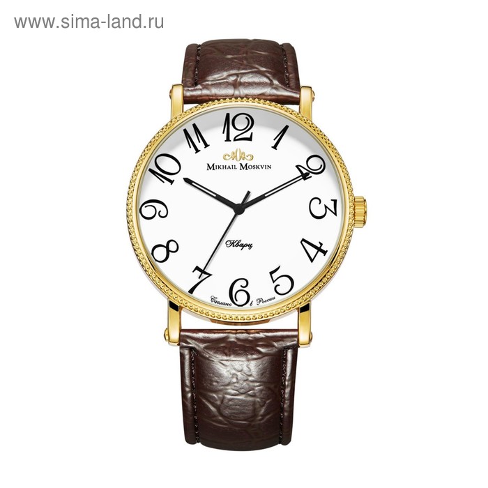 Часы наручные мужские "Михаил Москвин классика" кварцевые модель 1128A2L2 - Фото 1