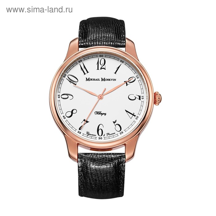Часы наручные мужские "Михаил Москвин", кварцевые, модель 1200A3L2 - Фото 1