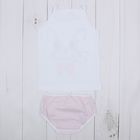 Гарнитур для девочки "Зверушки", рост 86 см (48), цвет белый/розовый ДНГ553001н_М - Фото 6