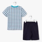 Пижама для мальчика "Серия", рост 98 см (52), цвет тёмно-синий  УНЖ006001н - Фото 3