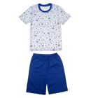 Пижама для мальчика "Серия", рост 110 см (56), цвет голубой  УНЖ006001н - Фото 1
